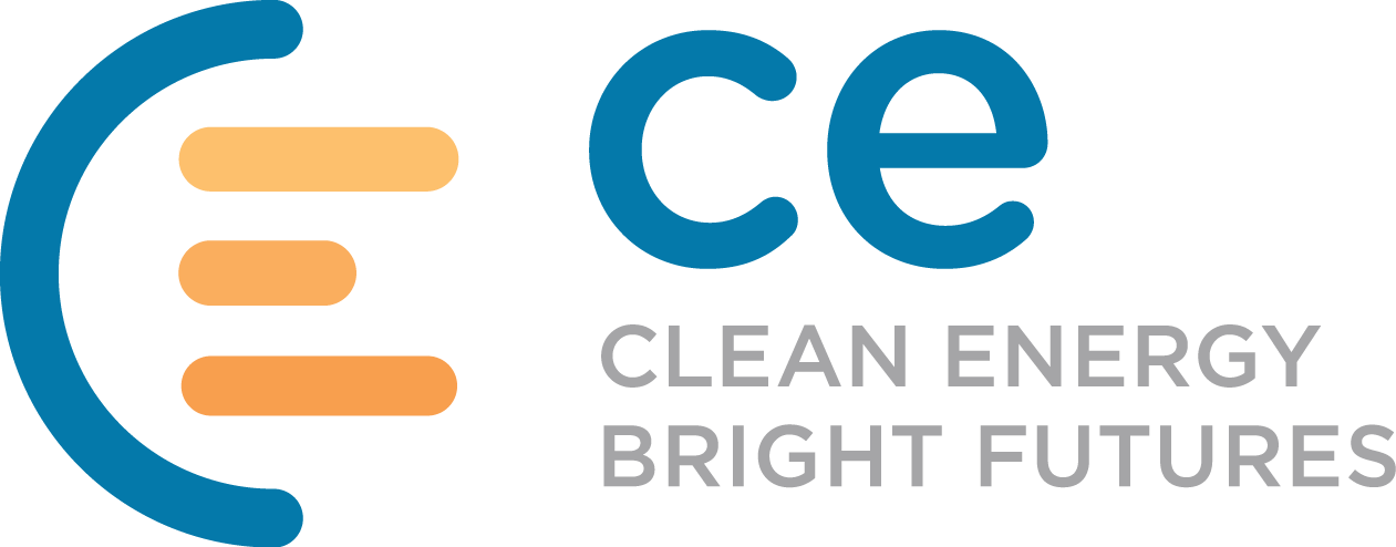 CE - Clean Energy. Bright Futures. Logo